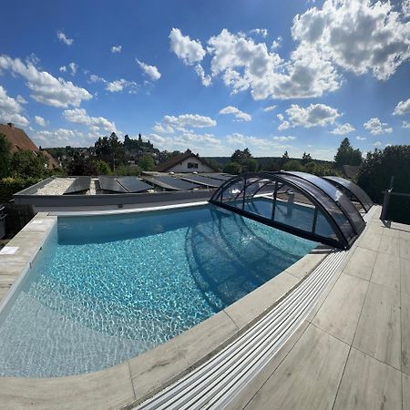 Ferienwohnung Schlossblick - 4 Sterne Sauna Pool Whirlpool Exklusiv 바라운펠츠 외부 사진