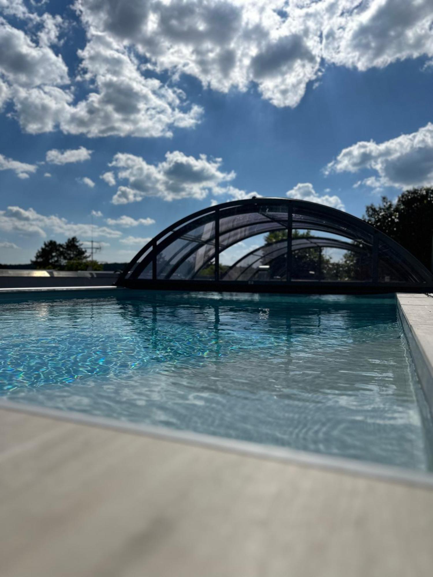 Ferienwohnung Schlossblick - 4 Sterne Sauna Pool Whirlpool Exklusiv 바라운펠츠 외부 사진
